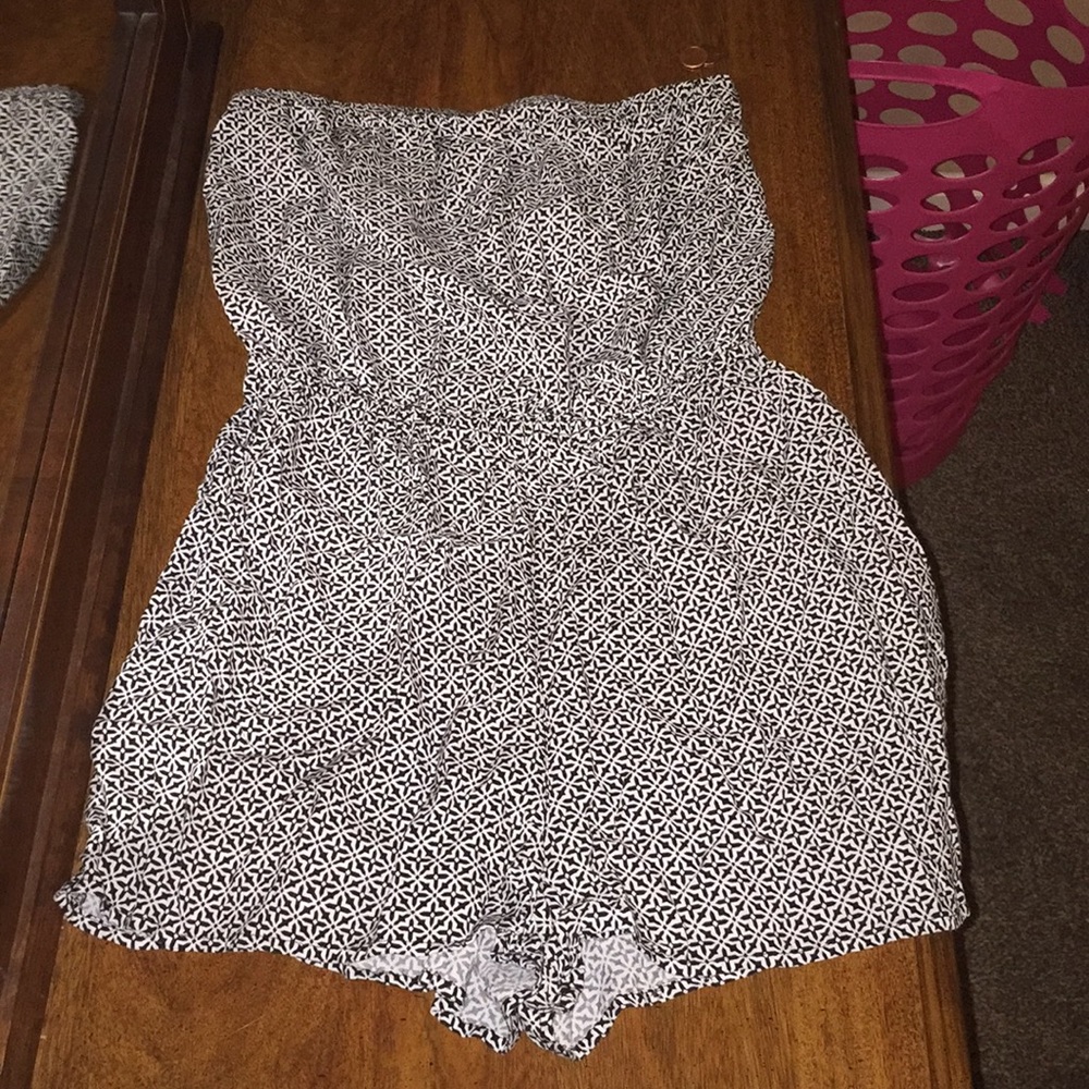 Black and White Romper